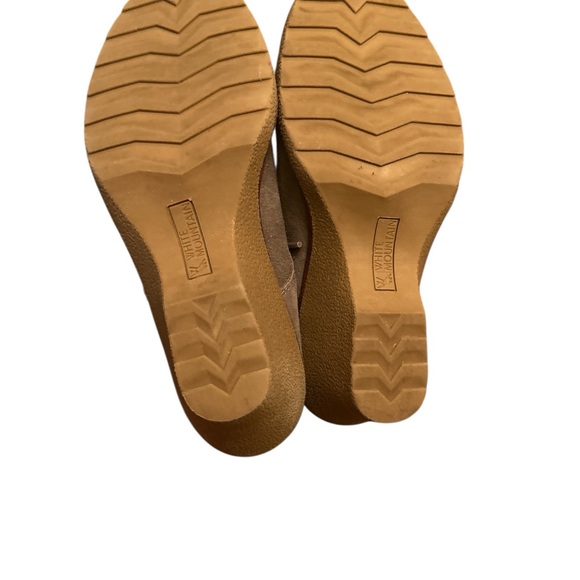 Women's Taupe Suede Boots with heel - Size 7.5 - Picture 9 of 9